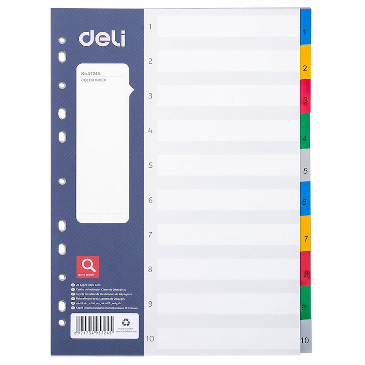 INDEX DIVIDER (1 - 10)